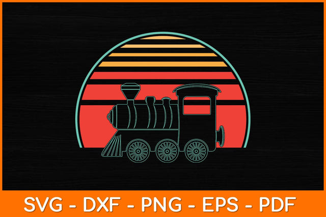 Train Driver Retro Vintage Svg File SVG artprintfile 
