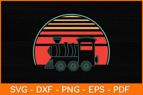 Train Driver Retro Vintage Svg File SVG artprintfile 