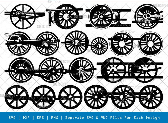 Train Wheel Svg Cricut Cut Files Png Bundle, SB01124 SVG ETC Craft 