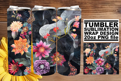 Tranquil Blossom Retreat 20oz: Retreat into tranquil blossoms Sublimation afrosvg 