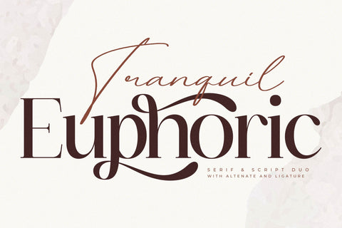 Tranquil Euphoric Font Duo Font Storytype Studio 
