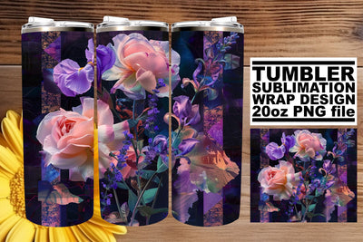 Tranquil Floral Oasis: Oasis of tranquility with florals Sublimation afrosvg 