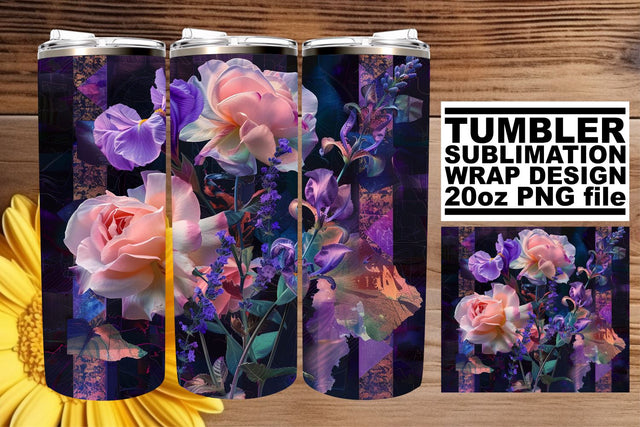 Tranquil Floral Oasis: Oasis of tranquility with florals Sublimation afrosvg 