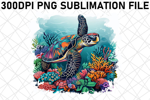 Tranquil Oceanic Fish Sublimation PNG Design: Bring Serenity to Your Creations Sublimation afrosvg 