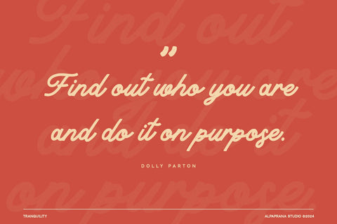 Tranquility - Vintage Script Font Alpaprana Studio 