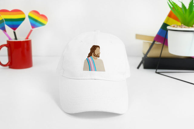 Trans-Affirming Minimalist Jesus Mini Embroidery Embroidery/Applique DESIGNS Risa Rocks It 
