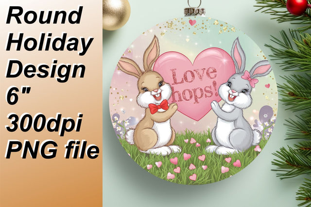 Transform keychains with our vibrant round design, easy to use., Valentines Sublimation HoodArtCraft 