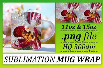 Transform Your 11oz & 15oz Mug with Captivating Floral Sublimation Wrap Sublimation afrosvg 
