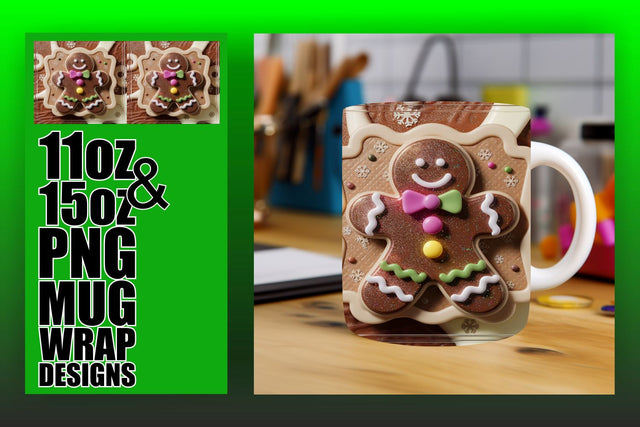 Transform your designs effortlessly, vibrant mug wraps! , 3D Xmas Sublimation HoodArtCraft 