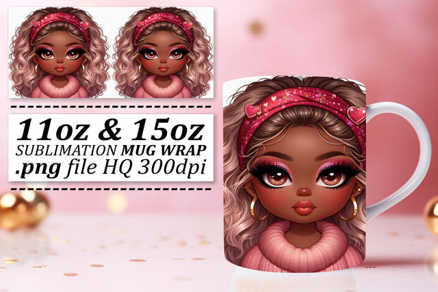 transform your drinkware! , Stylish sublimation wraps, Love Girl Sublimation afrosvg 