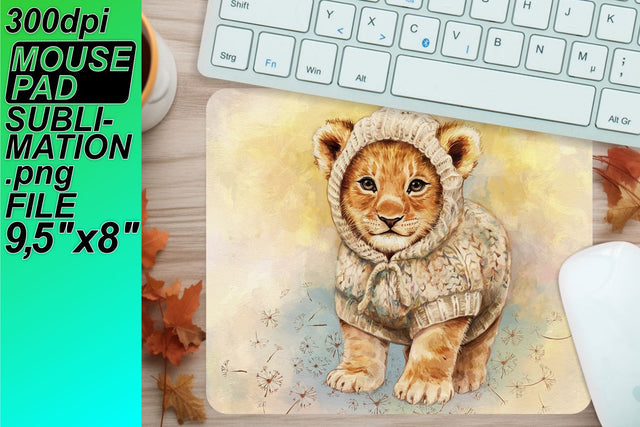 Transform your mouse mat with creative designs! , Animals Sublimation HoodArtCraft 