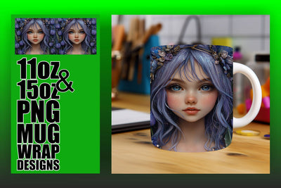 Transform your mug designs, unique PNG templates await! , Fairy Sublimation HoodArtCraft 