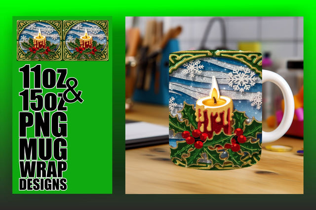 Transform your mug designs, unique templates for crafting! , 3D Xmas Sublimation HoodArtCraft 