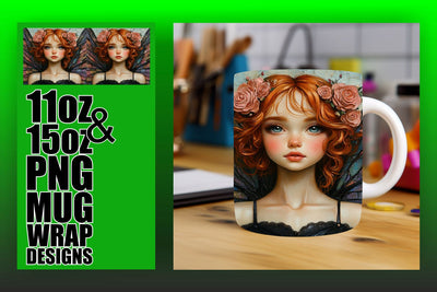 Transform your mugs effortlessly, stunning PNG designs! , Fairy Sublimation HoodArtCraft 
