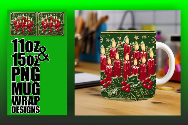 Transform your projects effortlessly, unique mug wraps! , 3D Xmas Sublimation HoodArtCraft 