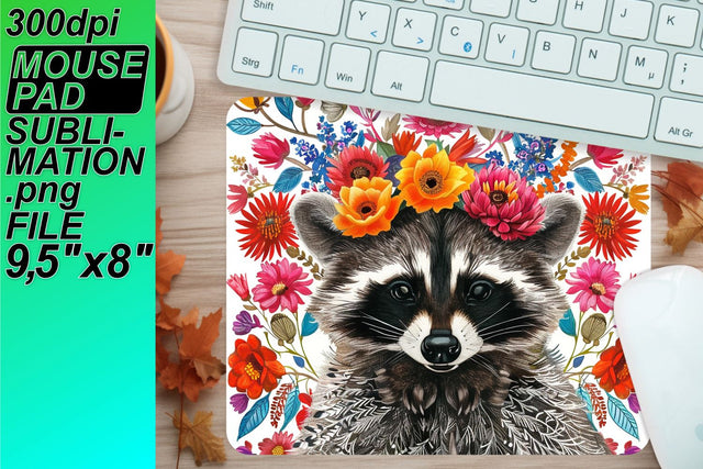 Transform your workspace with custom mouse pads! , Raccon Sublimation HoodArtCraft 