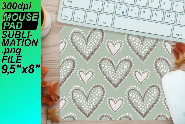 Transform your workspace with personalized mouse mats! , Heart Sublimation HoodArtCraft 