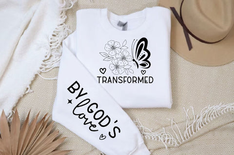 Transformed Sleeve SVG Design, Christian Sleeve SVG, Faith SVG Design, Jesus Sleeve SVG SVG Regulrcrative 
