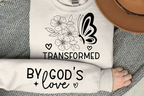 Transformed Sleeve SVG Design, Christian Sleeve SVG, Faith SVG Design, Jesus Sleeve SVG SVG Regulrcrative 