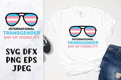 Transgender Day of Visibility SVG. LGBTQ+ community event SVG LaBelezoka 