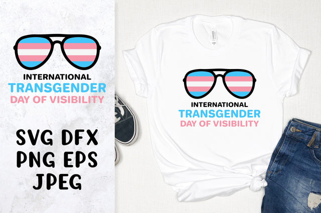 Transgender Day of Visibility SVG. LGBTQ+ community event SVG LaBelezoka 