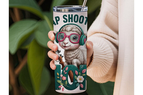 Trap Shooting Mom 20oz Tumbler Wrap Sublimation DesignSVG 