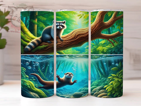 Trash Panda, Raccoon Tumbler, Cute Animals, 20oz Tumbler, Wildlife Sublimation, Raccoon Lover Gift, Digital Tumbler Wrap Sublimation Lara' s Designs 