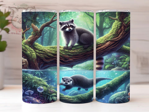 Trash Panda, Raccoon Tumbler, Cute Animals, 20oz Tumbler, Wildlife Sublimation, Raccoon Lover Gift, Digital Tumbler Wrap Sublimation Lara' s Designs 