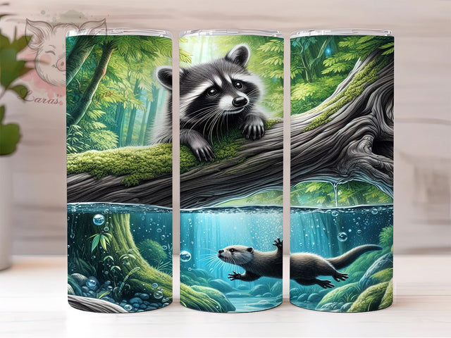 Trash Panda, Raccoon Tumbler, Cute Animals, 20oz Tumbler, Wildlife Sublimation, Raccoon Lover Gift, Digital Tumbler Wrap Sublimation Lara' s Designs 