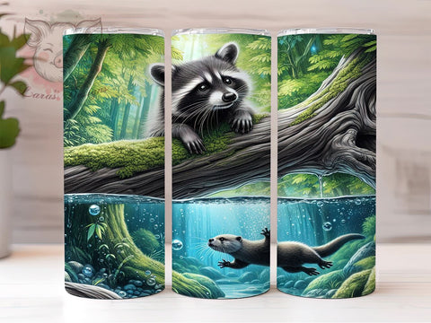 Trash Panda, Raccoon Tumbler, Cute Animals, 20oz Tumbler, Wildlife Sublimation, Raccoon Lover Gift, Digital Tumbler Wrap Sublimation Lara' s Designs 