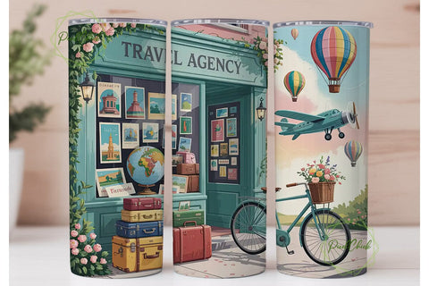 Travel Agent Tumbler Design Sublimation PixelChick 
