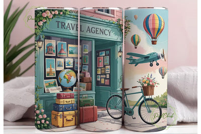 Travel Agent Tumbler Design Sublimation PixelChick 
