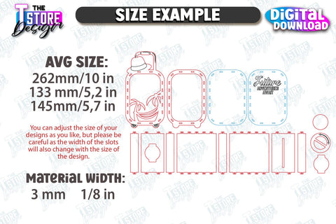 Travel Piggy Bank Laser Cut Bundle | Ticket Memory Boxes | Vacation Money Boxes | Concert Tickets | CNC Files SVG The T Store Design 