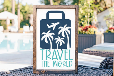 Travel The World SVG Stencil File SVG Ikonart Design Shop 