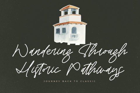 Travelast Wander - Monoline Signature Script Font Letterena Studios 