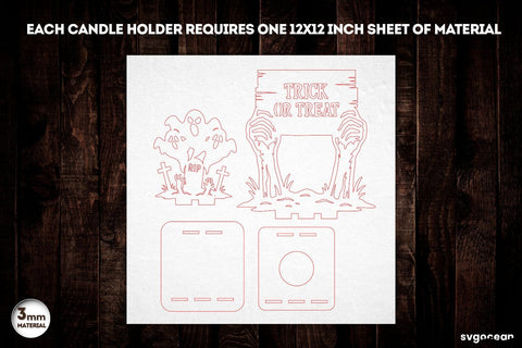 Trcik or Treat Candle Holder SVG SVG SvgOcean 