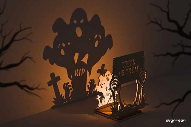 Trcik or Treat Candle Holder SVG SVG SvgOcean 