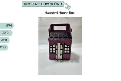 Treat Box- Haunted House Box SVG Sharia Morton Designs 