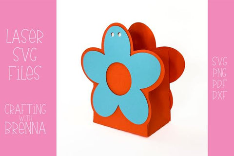 Treat Box SVG, Paper Box SVG, Laser SVG File, Paper Cut File SVG Crafting With Brenna 