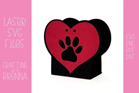 Treat Box SVG, Paper Box SVG, Laser SVG File, Paper Cut File SVG Crafting With Brenna 