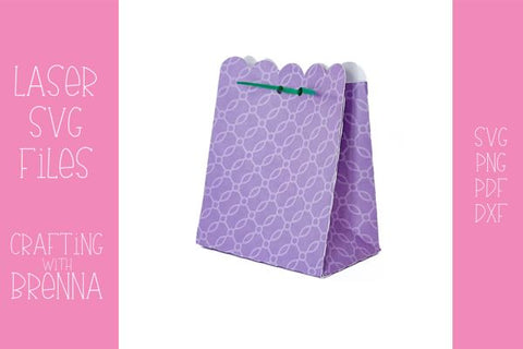 Treat Box SVG, Paper Box SVG, Laser SVG File, Paper Cut File SVG Crafting With Brenna 