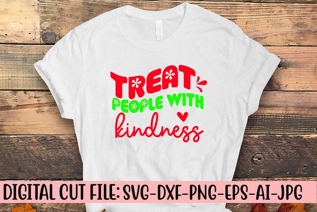 Treat People With Kindness Retro SVG SVG Syaman 