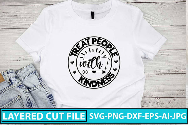 Treat People With Kindness SVG Design SVG Syaman 