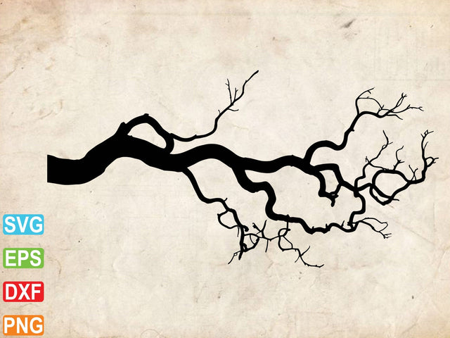 Tree Branch Svg, Tree Branch Clipart, Tree Branch Vector SVG Creativeart88 