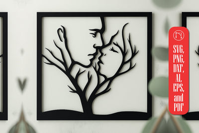 Tree Couple Acrylic Wall Decor SVG SVG MD JOYNAL ABDIN 