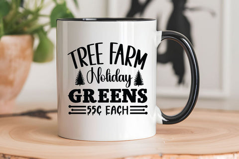 Tree farm holiday greens 55c each SVG Angelina750 
