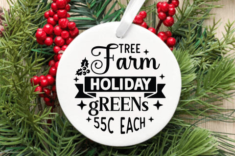 Tree farm holiday greens 55c each SVG Angelina750 