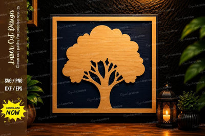 Tree Frame Laser Cut SVG Design SVG Regulrcrative 