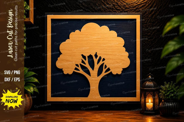 Tree Frame Laser Cut SVG Design SVG Regulrcrative 