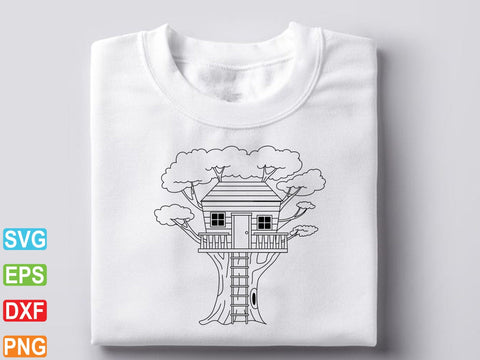 Tree House SVG, Tree House Vector Art SVG Creativeart88 